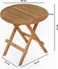 Rondo Teak Klapptisch – Ø 50 cm – Zusammenklappbarer Produktbild-Vorschau 14