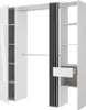 Garderobe mit Vorhang und 1 Tür - Mit Spiegel - Länge 177 Produktbild-Vorschau 4