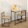 Ensemble MILTON Table + 2 Chaises Style Vintage - Bois Voir les images du produit 7