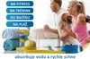 A couple running outdoors, with product-related items like towels and a measuring tape in the foreground. Anteprima dell’immagine prodotto