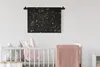 MuchoWow® Wandteppich Wandbehang Goldene Flocken auf Produktbild-Vorschau 2