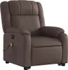 vidaXL Massagesessel mit Aufstehhilfe Elektrisch Braun Produktbild-Vorschau 4