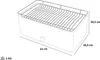 Rauchfreier Holzkohlegrill Tischgrill BBQ mit Ventilator Produktbild-Vorschau 7