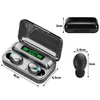 A product image showing wireless earbuds and their charging case, with dimensions indicated by measurement lines and text. Náhled obrázku produktu