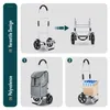 VOUNOT® 2 Räder Einkaufstrolley Klappbar mit 58L Produktbild-Vorschau 5