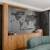 Dřevěná mapa světa na zeď - 3D dřevěná mapa, dárek na cesty Náhled obrázku produktu 2