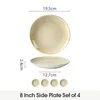 Teller set 4er Ø19,5 cm Keramik Essteller Dessertteller Produktbild-Vorschau 2