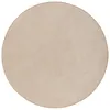 Velours Teppich Joy Beige Rund, Größe:160 cm Rund Produktbild-Vorschau 5