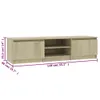 Mobile TV rovere Sonoma 140x40x35,5 cm Materiale a base di Anteprima dell’immagine prodotto 20