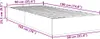 vidaXL Ottoman-Bett ohne Matratze Hellgrau 90x190 cm Stoff Produktbild-Vorschau 7