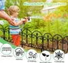 SWANEW 5dílné zahradní palisádové oplocení černé lemování Náhled obrázku produktu 4
