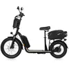 A black electric scooter is shown in profile against a white background. Produktbild-Vorschau
