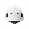 A white safety helmet with black adjustable straps is shown from the back. Náhled obrázku produktu