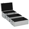 vidaXL Astuccio per cosmetici 37x24x40 cm argento alluminio Anteprima dell’immagine prodotto 14