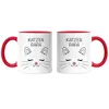 Katzen Papa Tasse Rot Katzen-Papa Geschenk Katzenliebhaber Produktbild-Vorschau 3