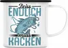 Trendation - Angler Fischer Emaille Tasse Geschenk Produktbild-Vorschau 1