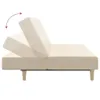 vidaXL Schlafsofa 2-Sitzer Creme Stoff Produktbild-Vorschau 7