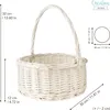 Creative Home Biely prútený veľkonočný košík s uchom | 30 x Náhľad obrázku produktu 3