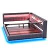 A bed frame with integrated LED lighting. Produktbild-Vorschau