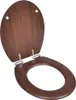 vidaXL Toilettensitz MDF Deckel mit Absenkautomatik Design Produktbild-Vorschau 7