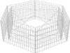 A wireframe rendering of a hexagonal gabion planter. Podgląd zdjęcia produktu