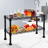 ONVAYA® Küchenregal stehend aus Metall | Schwarz | Produktbild-Vorschau 5