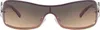 Gil Damen Monoscheiben Sonnenbrille Dunkel Braun Produktbild-Vorschau 4