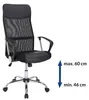 CASARIA ergonomischer Bürostuhl höhenverstellbar Schwarz Produktbild-Vorschau 5