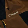Wasserdichte Ridge-Seeker Jacke von Berghaus in braun und schwarz; mit markantem Logo. Produktbild-Vorschau