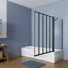 A modern bathroom with a bathtub and a shower screen. Produktbild-Vorschau