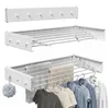 Sèche-linge mural extensible et pliable, avec 6 barres et 6 Voir les images du produit 1