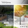 Table de jardin BIANCA 150 x 90 cm pieds réglables en Voir les images du produit 5