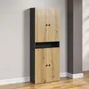 trendteam Bad Hochschrank Pure Bliss Evoke Eiche/Anthrazit Produktbild-Vorschau 4