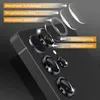 An exploded view diagram showing the layers of a camera lens protector for a smartphone. Produktbild-Vorschau