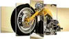 Bild auf Leinwand - Leinwandbild - Motorrad Chrom Rad - Produktbild-Vorschau 1