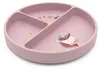 Silikon Teller mit Saugnapf Tiere - 18 x 18 cm - Rose | by Produktbild-Vorschau 2