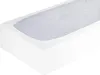 A close-up, angled view of a white fitted sheet with a quilted pattern on top. Produktbild-Vorschau