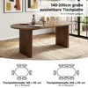 Table extensible d'environ 140–200 x 90 cm, plateau en MDF Voir les images du produit 6