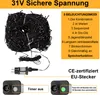 Lichterkette 100m 500 LED 8 Lichtmodi 31V Wasserdicht Innen Produktbild-Vorschau 5