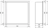 Mexen X-Wall-R mensola ad incasso con flangia 30 x 30 cm, Anteprima dell’immagine prodotto 9