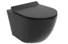 Toaleta WC: Czarna z deską sedesową Slim Soft-Close | Podgląd zdjęcia produktu 4