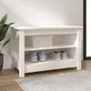 vidaXL Lavice na boty bílá 70x38x45,5 cm Borovicový masiv Náhled obrázku produktu 2