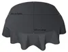 Tischdecke oval anthrazit 160x260 cm Leinenoptik Produktbild-Vorschau 4