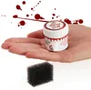com-four® 2x Kunstblut mit Schwamm - Schmink-Farbe für Produktbild-Vorschau 3