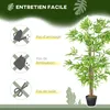 Outsunny Bambou artificiel Hauteur 1,5 m 644 Feuilles Voir les images du produit 6