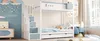 Letto a castello Sweiko per bambini 90x200 cm, con motivi Anteprima dell’immagine prodotto 8