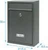 VERDA Briefkasten 2X Schlüssel  32 x 21 x 8 cm Produktbild-Vorschau 7