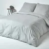 HOMESCAPES Bettwäsche silber grau Fadendichte 200, 155 x Produktbild-Vorschau 2