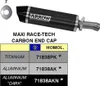 ARROW maxi race-tech tmavý hliníkový násuvný tlumič a Náhled obrázku produktu 10