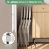 Klappstühle 4er-Set gepolstert mit Tragegriff Beige Produktbild-Vorschau 6